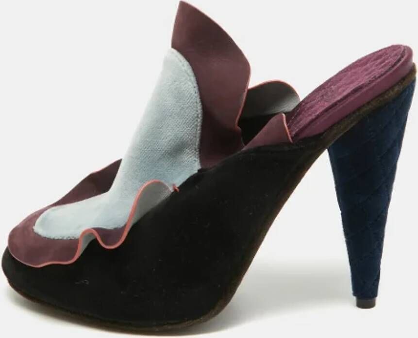 Fendi Vintage Pre-owned Leather sandals Multicolor Dames