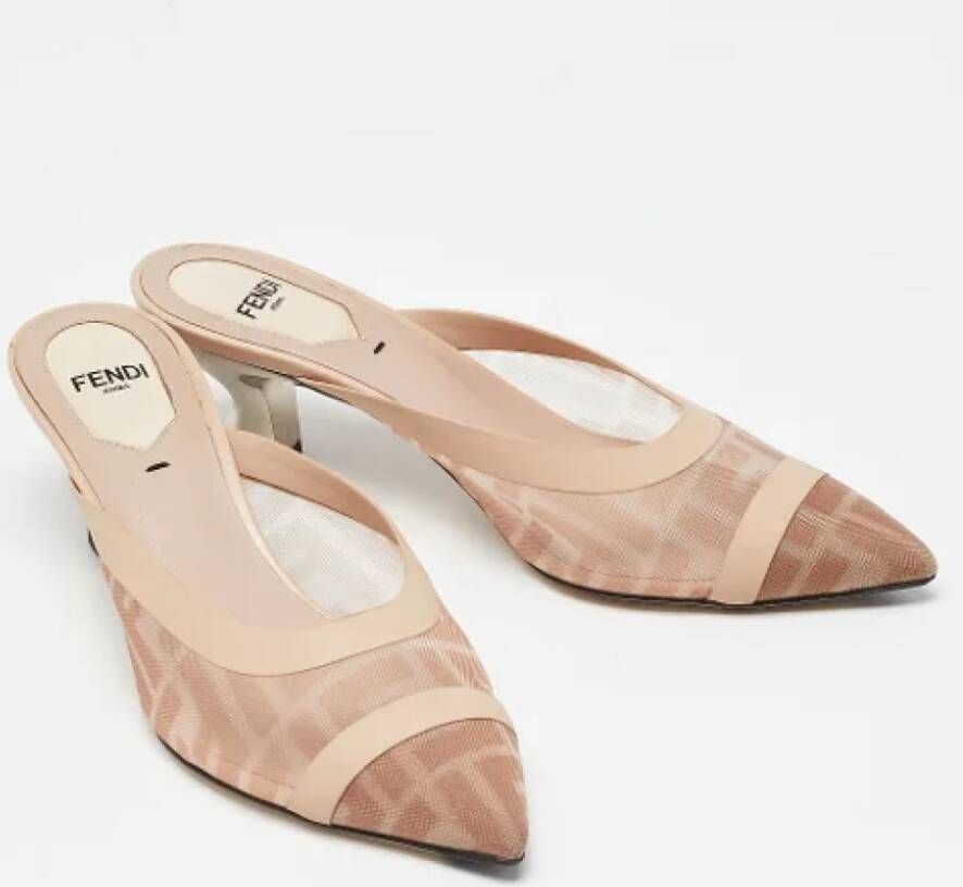 Fendi Vintage Pre-owned Leather sandals Pink Dames
