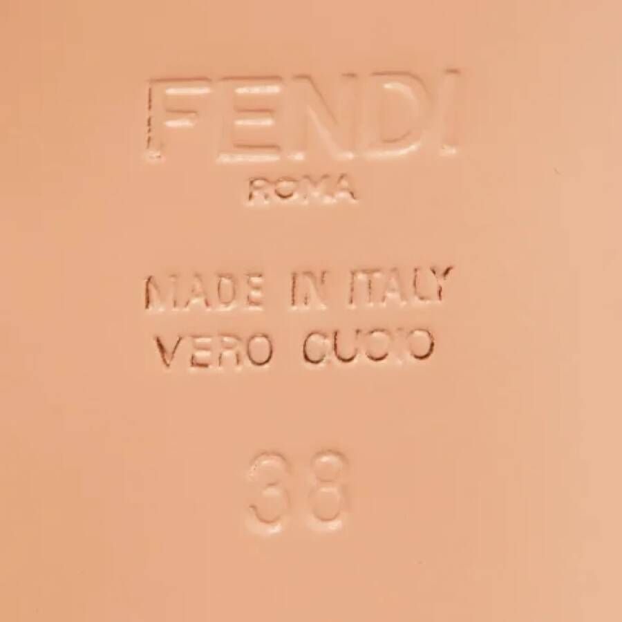 Fendi Vintage Pre-owned Leather sandals Red Dames