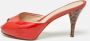 Fendi Vintage Pre-owned Leather sandals Red Dames - Thumbnail 2