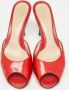 Fendi Vintage Pre-owned Leather sandals Red Dames - Thumbnail 3