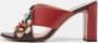 Fendi Vintage Pre-owned Leather sandals Red Dames - Thumbnail 2