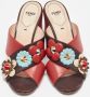 Fendi Vintage Pre-owned Leather sandals Red Dames - Thumbnail 3