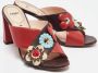 Fendi Vintage Pre-owned Leather sandals Red Dames - Thumbnail 4