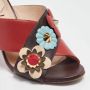 Fendi Vintage Pre-owned Leather sandals Red Dames - Thumbnail 8