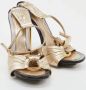 Fendi Vintage Pre-owned Leather sandals Yellow Dames - Thumbnail 4