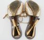 Fendi Vintage Pre-owned Leather sandals Yellow Dames - Thumbnail 6