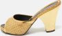 Fendi Vintage Pre-owned Leather sandals Yellow Dames - Thumbnail 2