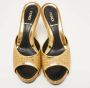 Fendi Vintage Pre-owned Leather sandals Yellow Dames - Thumbnail 3
