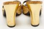 Fendi Vintage Pre-owned Leather sandals Yellow Dames - Thumbnail 5