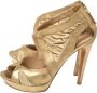 Fendi Vintage Pre-owned Leather sandals Yellow Dames - Thumbnail 3