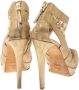 Fendi Vintage Pre-owned Leather sandals Yellow Dames - Thumbnail 4