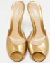 Fendi Vintage Pre-owned Leather sandals Yellow Dames - Thumbnail 3