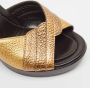Fendi Vintage Pre-owned Leather sandals Yellow Dames - Thumbnail 7