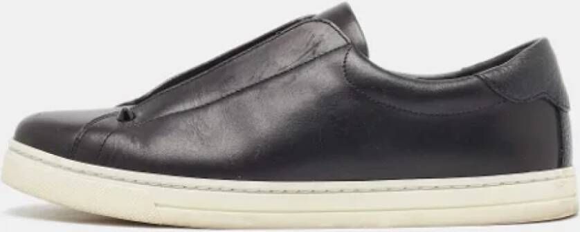 Fendi Vintage Pre-owned Leather sneakers Black Dames