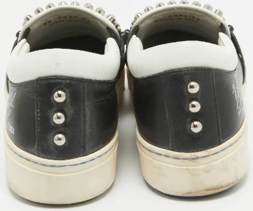 Fendi Vintage Pre-owned Leather sneakers Black Dames