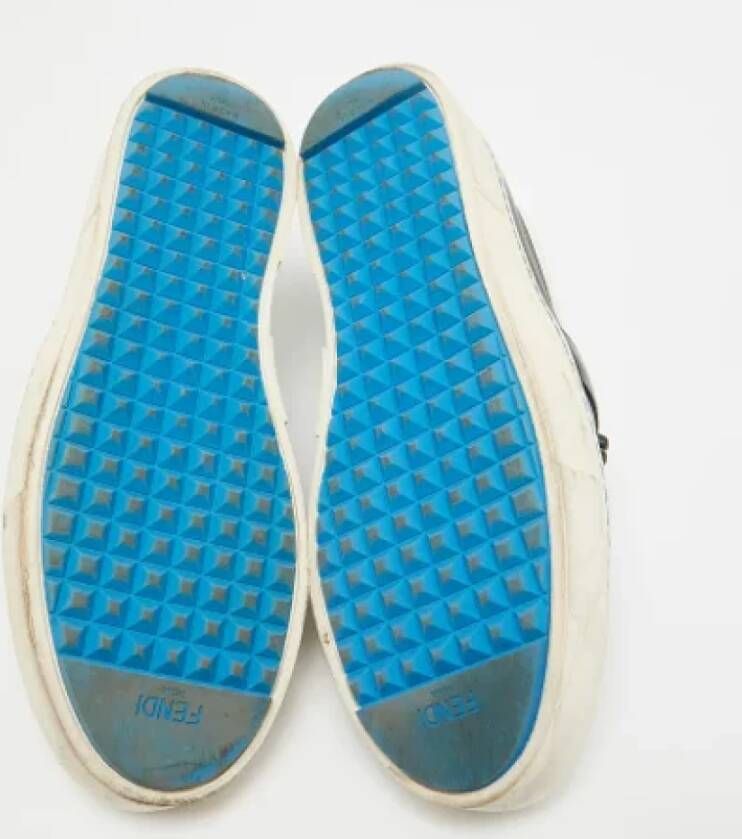 Fendi Vintage Pre-owned Leather sneakers Black Dames