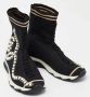 Fendi Vintage Pre-owned Leather sneakers Black Dames - Thumbnail 3