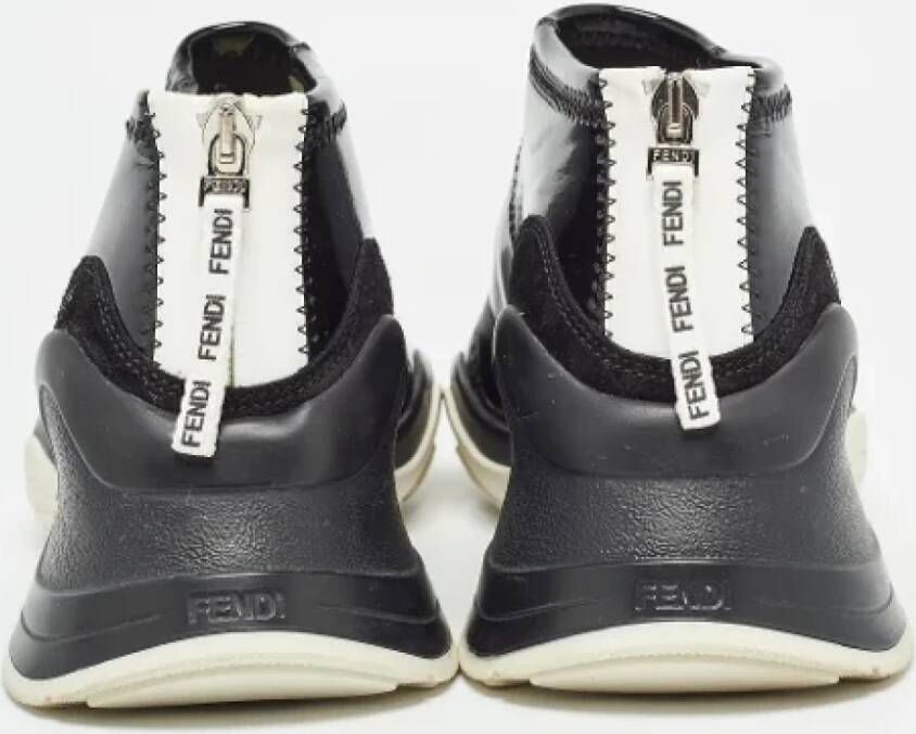 Fendi Vintage Pre-owned Leather sneakers Black Dames