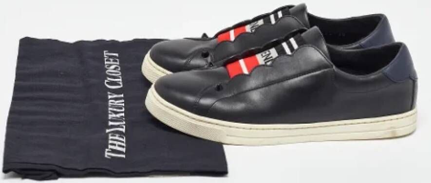 Fendi Vintage Pre-owned Leather sneakers Black Dames