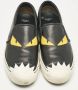 Fendi Vintage Pre-owned Leather sneakers Black Dames - Thumbnail 3
