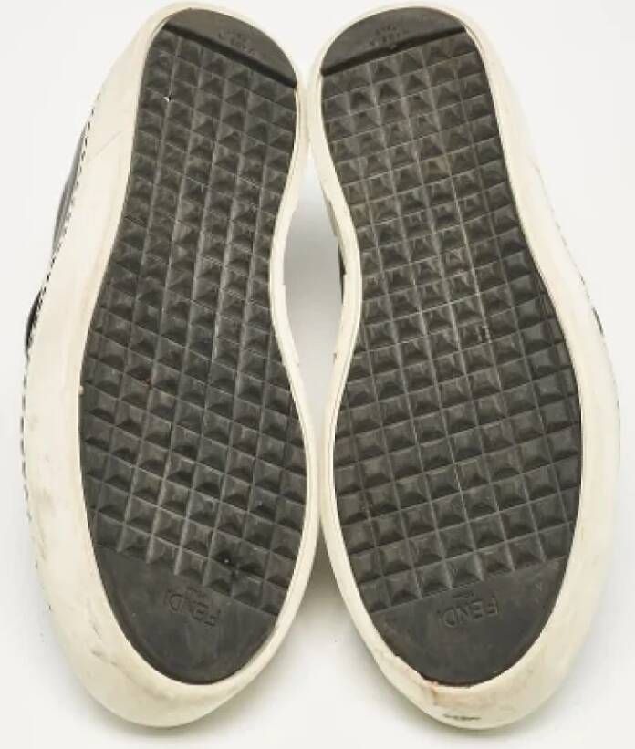 Fendi Vintage Pre-owned Leather sneakers Black Dames