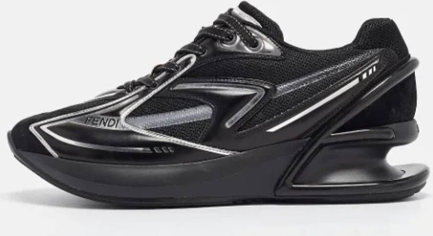 Fendi Vintage Pre-owned Leather sneakers Black Dames