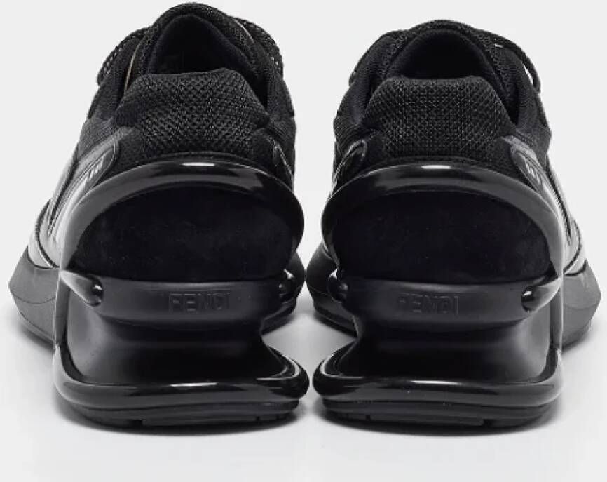 Fendi Vintage Pre-owned Leather sneakers Black Dames