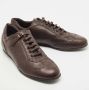 Fendi Vintage Pre-owned Leather sneakers Brown Dames - Thumbnail 4