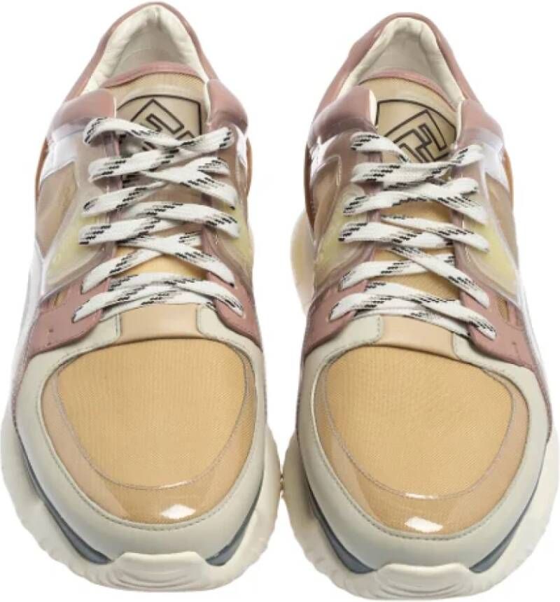 Fendi Vintage Pre-owned Leather sneakers Multicolor Dames