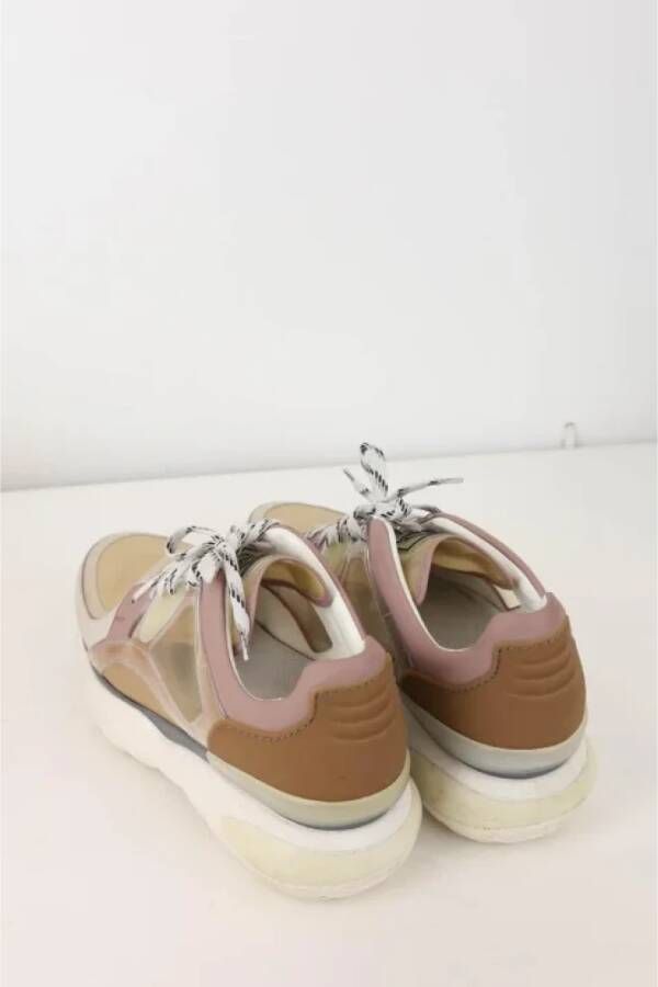 Fendi Vintage Pre-owned Leather sneakers Pink Dames
