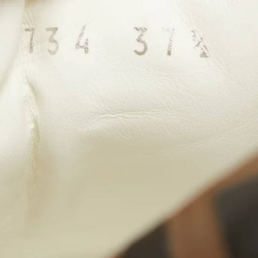 Fendi Vintage Pre-owned Leather sneakers White Dames