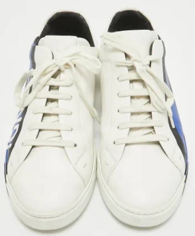 Fendi Vintage Pre-owned Leather sneakers White Heren