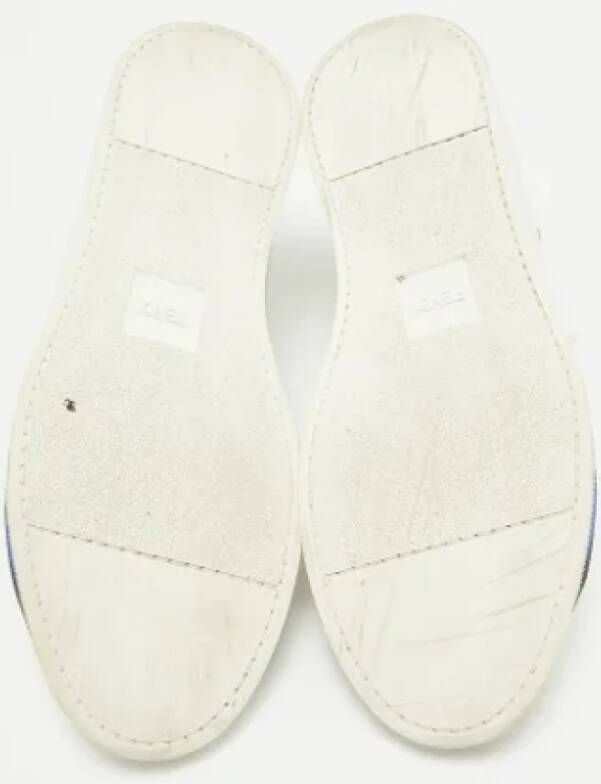 Fendi Vintage Pre-owned Leather sneakers White Heren