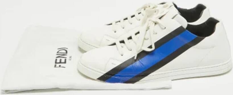 Fendi Vintage Pre-owned Leather sneakers White Heren