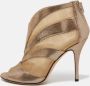 Fendi Vintage Pre-owned Mesh boots Beige Dames - Thumbnail 2