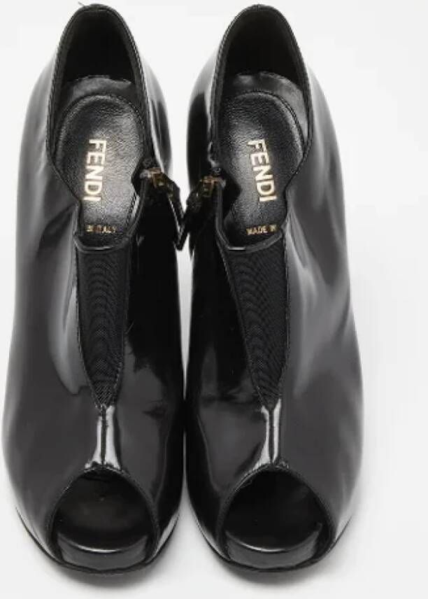 Fendi Vintage Pre-owned Mesh boots Black Dames