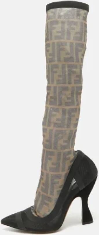Fendi Vintage Pre-owned Mesh boots Black Dames