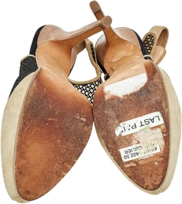 Fendi Vintage Pre-owned Mesh sandals Beige Dames