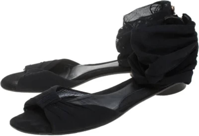 Fendi Vintage Pre-owned Mesh sandals Black Dames