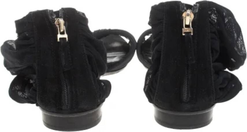Fendi Vintage Pre-owned Mesh sandals Black Dames