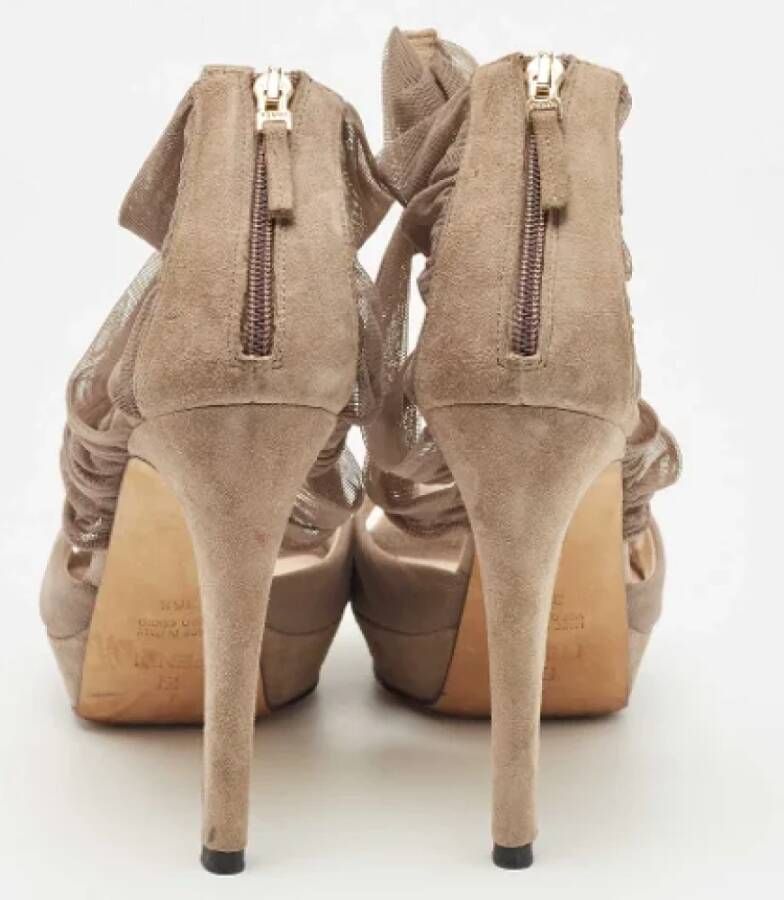 Fendi Vintage Pre-owned Mesh sandals Gray Dames