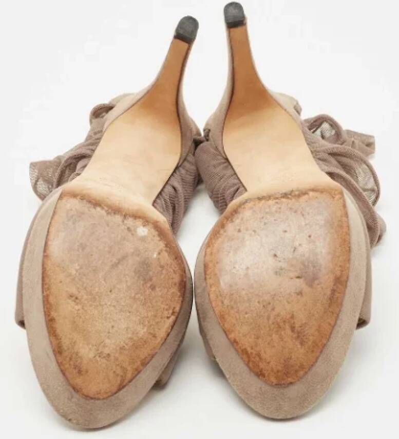 Fendi Vintage Pre-owned Mesh sandals Gray Dames