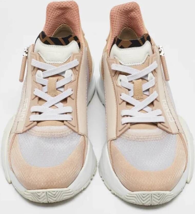 Fendi Vintage Pre-owned Mesh sneakers Brown Dames