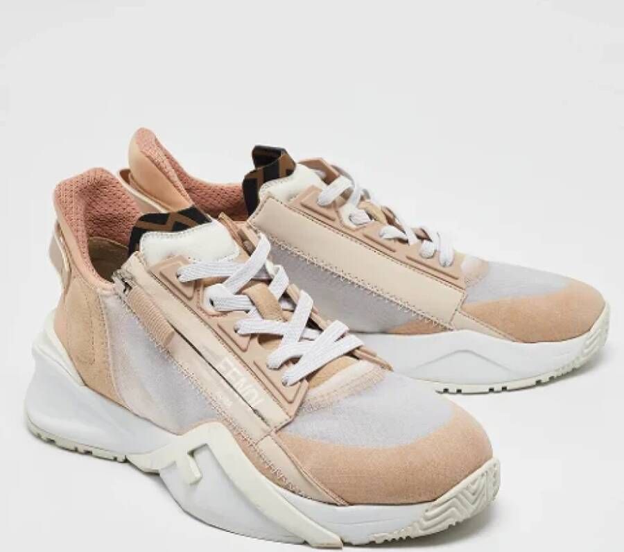 Fendi Vintage Pre-owned Mesh sneakers Brown Dames