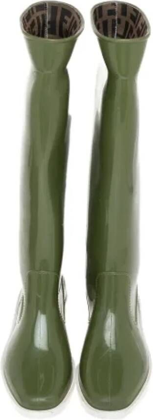 Fendi Vintage Pre-owned Rubber boots Green Dames