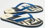 Fendi Vintage Pre-owned Rubber sandals Blue Heren - Thumbnail 4