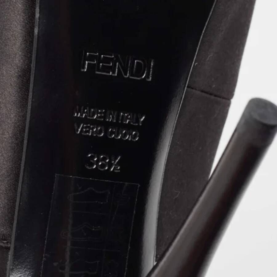 Fendi Vintage Pre-owned Satin heels Black Dames