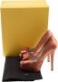 Fendi Vintage Pre-owned Satin heels Orange Dames - Thumbnail 8