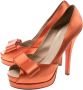 Fendi Vintage Pre-owned Satin heels Orange Dames - Thumbnail 4